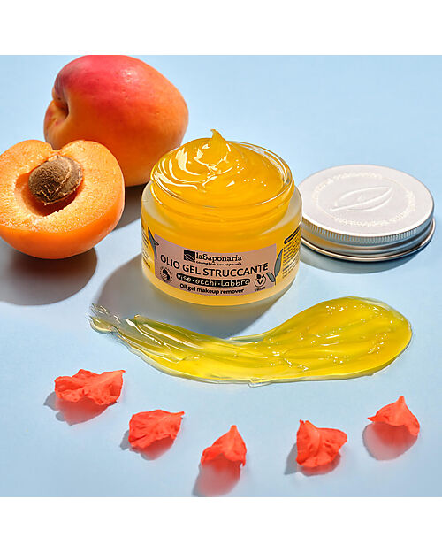 La Saponaria Make-up Remover Gel Oil - Face/Eyes/Lips - Rosehip and Apricot Face Creams