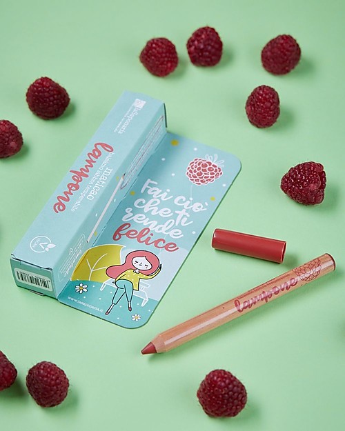 La Saponaria Maticao Temperable Lip Balm - Raspberry - Pencil Shaped - A Green Solution! Face Creams