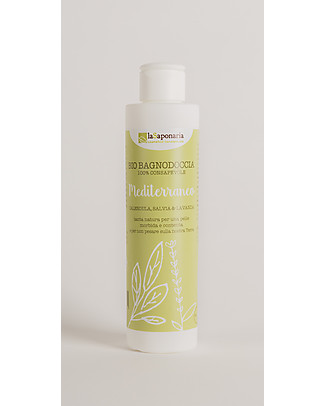 La Saponaria Mediterranean ShowerGel, 200 ml - For Dry Skins Shampoos And Bath Wash