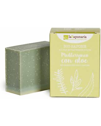 La Saponaria Mediterranean Soap with Aloe - 100 g - Emollient and Purifying! Shampoos And Bath Wash