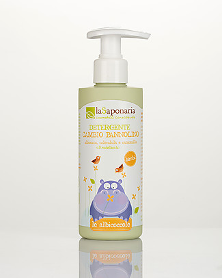 La Saponaria Nappy Change Organic Soap, 200 ml - Ultra-delicate Nappy Creams