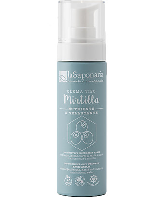 La Saponaria Nourishing Facial Cream Mirtilla, 50 ml - Nourishes Dry Skin Face Creams