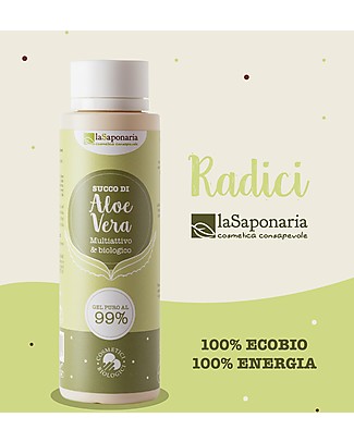 La Saponaria Organic Aloe gel, 150 ml - For Face, Body and Hair! Face Creams