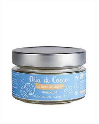 La Saponaria Organic Coconut Oil with Tiare Flowers - Nourishing and Emollient - 150 ml Body Lotions And Oils