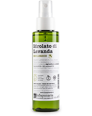 La Saponaria Organic Lavender Hydrolat - 100 ml - Soothe and Refresh Face
