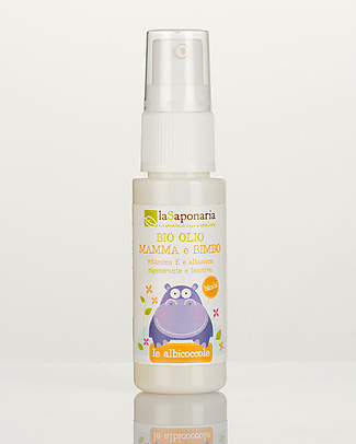 La Saponaria Organic Mum and Baby Oil, 30 ml Spray - Great for Nipples in Breastfeeding Body Lotions And Oils
