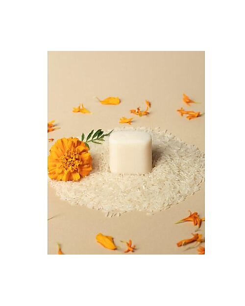 La Saponaria Organic Solid Deodorant - Cotton Cloud - Marigold and Rice - 40 gr Deodorant