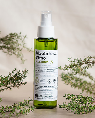 La Saponaria Organic Thime Hydrolat - 100 ml - Soothe Irritation Face