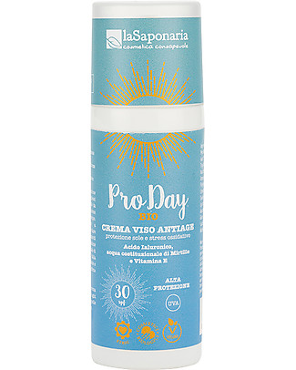 La Saponaria Pro Day Anti Ageing Facial Cream SPF 30, 50 ml - High Protection from Sun! Sun Screen