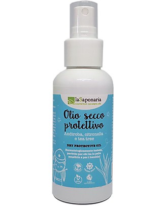 La Saponaria Protective Dry Oil, 100 ml - Mosquito Repellent Spray Mosquito Repellant