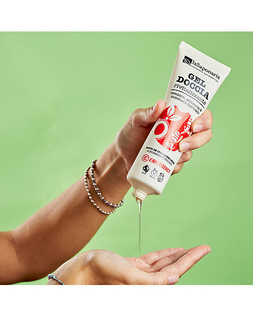 La Saponaria Revitalizing Shower Gel - Ginger/Apricot/Sugar Fair Trade - 150 ml - La Saponaria per Emergency Shampoos And Bath Wash