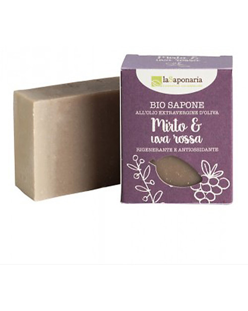 La Saponaria Shower Soap Mirtle and Red Grapes - 100 gr - Regenerating! Shampoos And Bath Wash