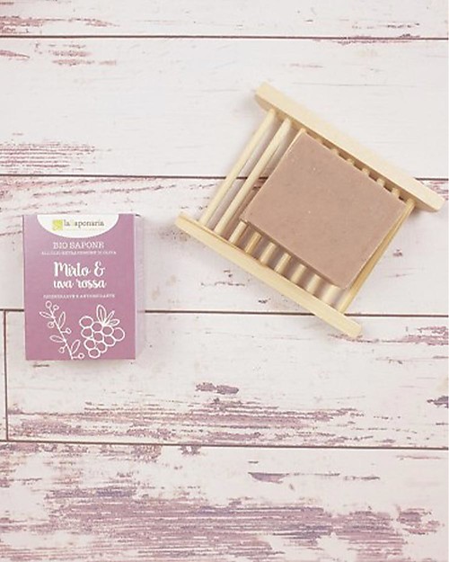 La Saponaria Shower Soap Mirtle and Red Grapes - 100 gr - Regenerating! Shampoos And Bath Wash