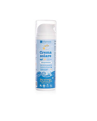 La Saponaria Sun Cream SPF50 Mineral Filters - Coconut Oil and Vitamin E - 125ml Sun Screen