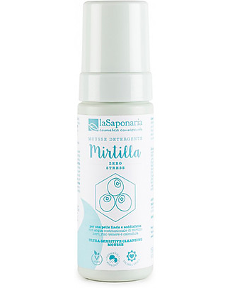 La Saponaria Ultra Sensitive Cleansing Mousse Mirtilla, 150 ml - Cranberry, Venus rice and calendula Face