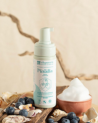 La Saponaria Ultra Sensitive Cleansing Mousse Mirtilla, 150 ml - Cranberry, Venus rice and calendula Face