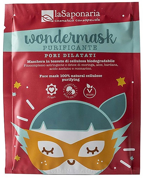 La Saponaria WonderMask - Purifying Face Mask in Natural Cellulose Face Masks