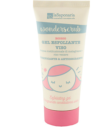 La Saponaria WonderScrub - Exfoliating Face Gel - 100 ml - Pomegranate and Venus Rice Face Creams