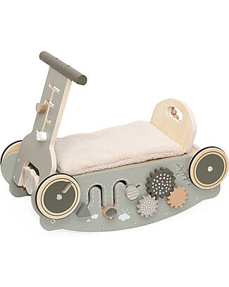 Label Label 3 in 1 Swing Swivel and Machine - Olive - FSC Wood - 2+ Years Rides On