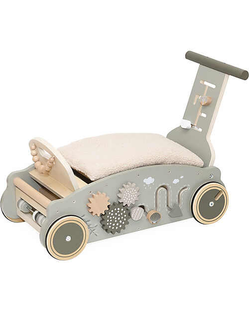 Label Label 3 in 1 Swing Swivel and Machine - Olive - FSC Wood - 2+ Years Rides On