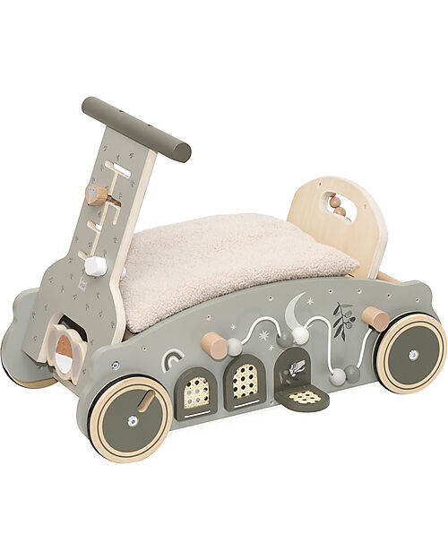 Label Label 3 in 1 Swing Swivel and Machine - Olive - FSC Wood - 2+ Years Rides On