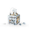 Label Label 5-in-1 Activity Cube in FSC Wood - Light Blue -12+ m Wooden Stacking Toys
