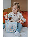 Label Label 5-in-1 Activity Cube in FSC Wood - Light Blue -12+ m Wooden Stacking Toys