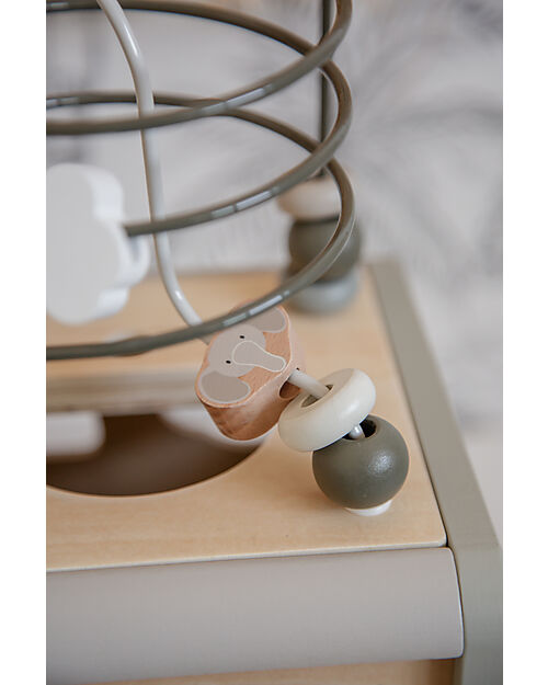 Label Label 5-in-1 Activity Cube in FSC Wood - Olive -12+ m Wooden Stacking Toys