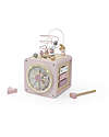 Label Label 5-in-1 Activity Cube in FSC Wood - Pink -12+ m Wooden Stacking Toys