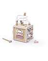 Label Label 5-in-1 Activity Cube in FSC Wood - Pink -12+ m Wooden Stacking Toys