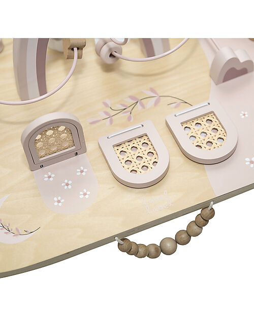 Label Label Activity Table - Pink - Wood - Stimulates Creativity Wooden Stacking Toys