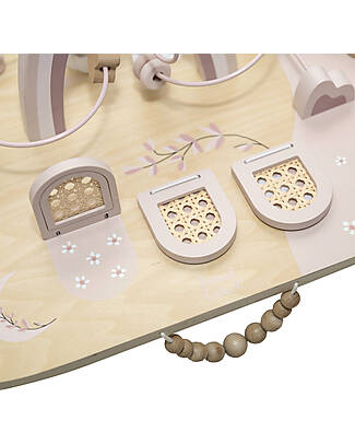 Label Label Activity Table - Pink - Wood - Stimulates Creativity Wooden Stacking Toys