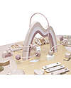 Label Label Activity Table - Pink - Wood - Stimulates Creativity Wooden Stacking Toys
