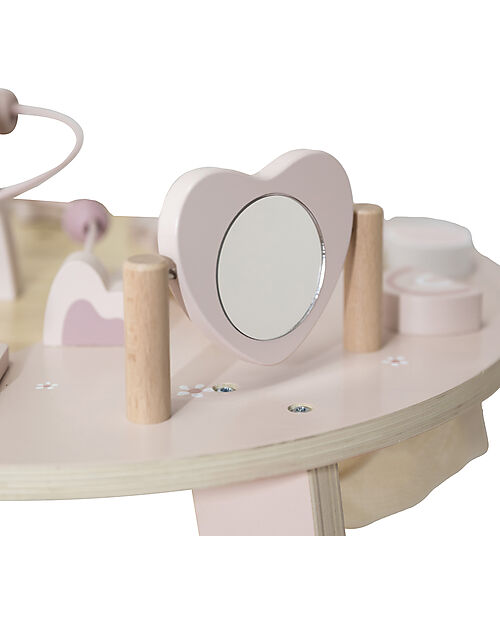 Label Label Activity Table - Pink - Wood - Stimulates Creativity Wooden Stacking Toys