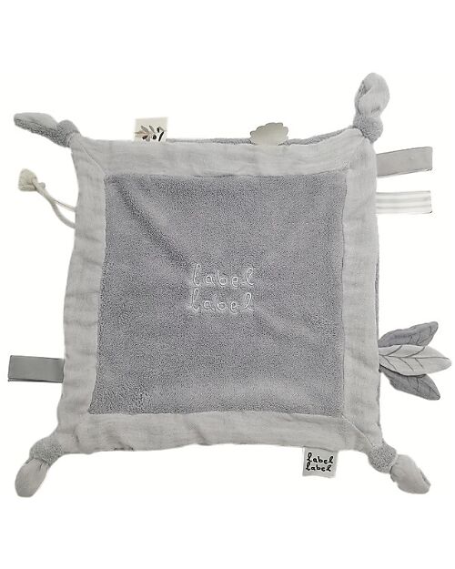 Label Label Cuddle Cloth - Light Grey - 30x30 cm - Recycled Material Doudou & Comforters