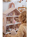 Label Label Doll House - Pink - Wood Dolls