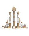 Label Label FSC Stackable Wooden Blocks - 50 Pieces - Beige - 18+ m Wooden Blocks and Construction Sets