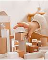 Label Label FSC Stackable Wooden Blocks - 50 Pieces - Beige - 18+ m Wooden Blocks and Construction Sets