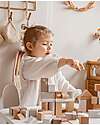 Label Label FSC Stackable Wooden Blocks - 50 Pieces - Beige - 18+ m Wooden Blocks and Construction Sets