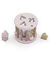 Label Label FSC Wood Interlocking Geometric Shapes Wheel - Pink - 12+ m Wooden Stacking Toys