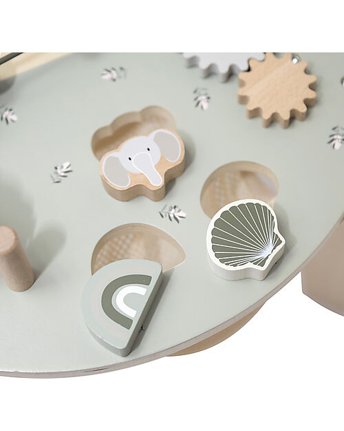 Label Label FSC Wood Multiactivity Table - Olive - 2+ years Wooden Stacking Toys