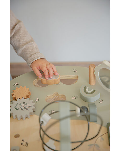 Label Label FSC Wood Multiactivity Table - Olive - 2+ years Wooden Stacking Toys