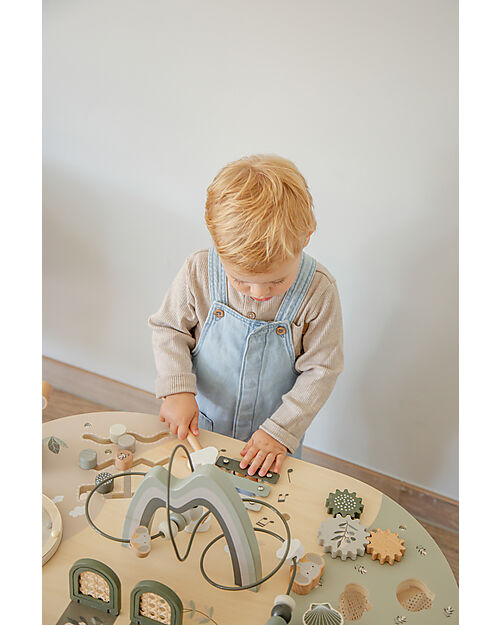 Label Label FSC Wood Multiactivity Table - Olive - 2+ years Wooden Stacking Toys