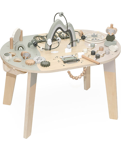 Label Label FSC Wood Multiactivity Table - Olive - 2+ years Wooden Stacking Toys
