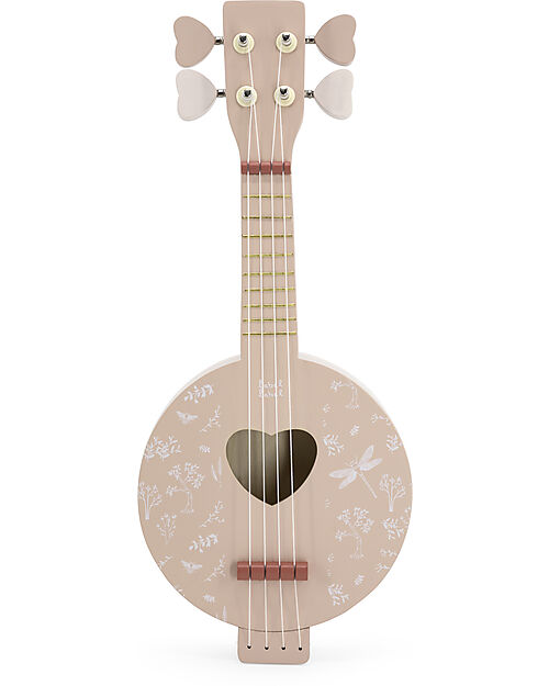 Label Label FSC Wooden Banjo - Pink -12M+ Musical Instruments