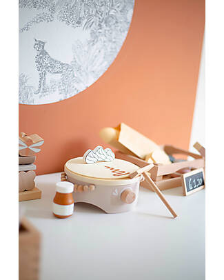 Label Label FSC Wooden Crepe Set - Beige - 18+ m Toy Kitchens