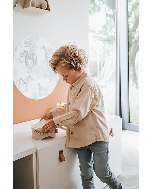 Label Label FSC Wooden Crepe Set - Beige - 18+ m Toy Kitchens