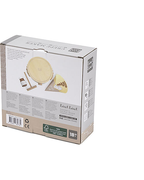 Label Label FSC Wooden Crepe Set - Beige - 18+ m Toy Kitchens