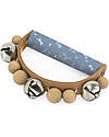 Label Label FSC Wooden Rattle Ring Tool - Blue - 12+ m Musical Instruments