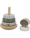 Label Label FSC Wooden Stackable Ring Tower - Olive - 12+ m Wooden Stacking Toys